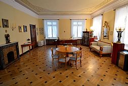 Chopin family parlor, in Warsaw's Krasiński Palace. Chopin lived here from 1827 until 1830.