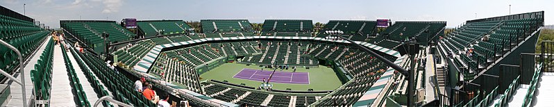 The facility where the 2017 Miami Open took place. Tennis Center at Crandon Park in Key Biscayne, Florida,