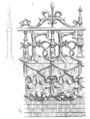 Balustrade, etching by Eugène Viollet-le-Duc