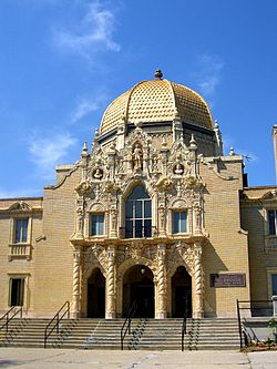 The Garfield Park fieldhouse on Central Park Avenue near Washington Boulevard.