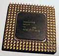 Pin side of an Intel i486 SX