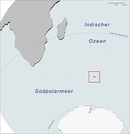 Kart som viser Kerguelen.