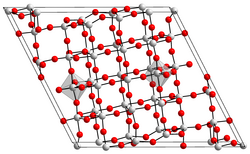 Kristallstruktur von Niob(V)-oxid