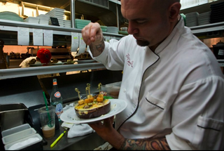 <span class="mw-page-title-main">Chris Santos</span> American chef and business owner