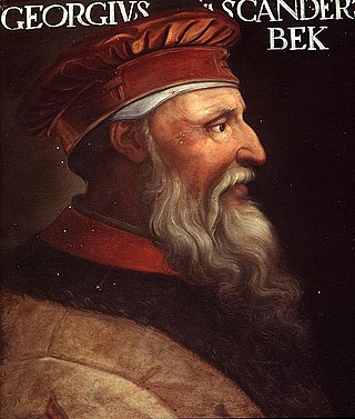 <span class="mw-page-title-main">Skanderbeg's rebellion</span> 15th-century Albanian rebellion against the Ottoman Empire in the Western Balkans