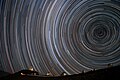 Image 16Starry circles arc around the south celestial pole, seen overhead at ESO's La Silla Observatory. (from Earth's rotation)