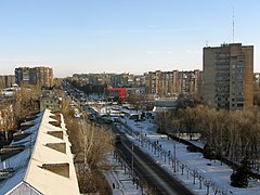 Vue de la rue du Parc (Parkovaïa)