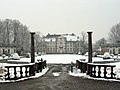 Le château d'Attre sous la neige, en février