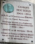 Thumbnail for File:Charles Michels plaque.jpg