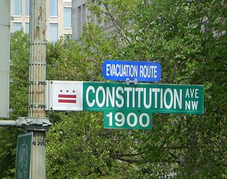 <span class="mw-page-title-main">Constitution Avenue</span> Street in the city of Washington, D.C.