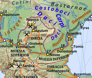 <span class="mw-page-title-main">Bastarnae</span> Ethnic group, 200 BCE - 300 CE, east of the Carpathians