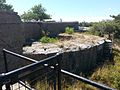 Battery Jack Adams, one 10-inch M1888 disappearing gun. Completed 1899, abandoned 1914 due to low-quality concrete.