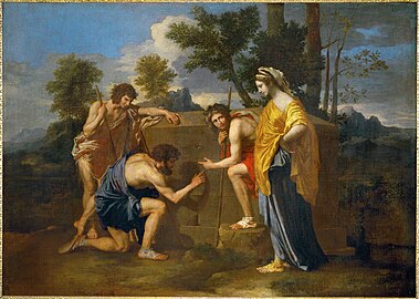 Nicolas Poussin: Et in Arcadia ego (1637. - 1638.), ulje na platnu, 87 × 120 cm