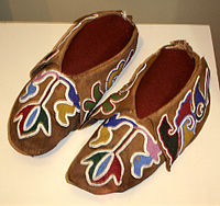 Otoe–Missouria men's moccasins, ca. 1880, Oklahoma, Oklahoma History Center