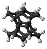 Ball and stick model of pagodane