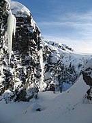 Pihtsusköngäs canyon in winter