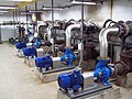 English: Municipal Wastewater Treatment Plant - pump-room no.2