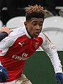 Reiss Nelson op 24 november 2015 geboren op 10 december 1999