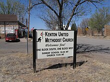 Sign in Kenton Church Times.JPG