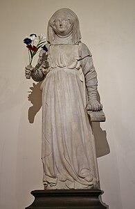 Statue de Clémence Isaure à l'hôtel d'Assézat, siège de l'Académie des Jeux floraux.