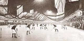 First indoor ice hockey game 1875 ice hockey game in Victoria Skating Rink in Montreal