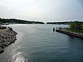 Looking from Charlevoix into Round Lake