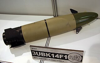 <span class="mw-page-title-main">9M119 Svir/Refleks</span> Gun-launched anti-tank missile