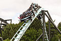 Flying coaster Galactica (dawniej Air) w parku Alton Towers, Wielka Brytania