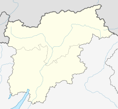 Mapa konturowa Trydentu-Górnej Adygi, w centrum znajduje się punkt z opisem „Truden im Naturpark”