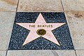 Steaua formației The Beatles de pe Hollywood Walk of Fame