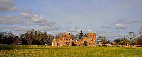 The hall seen from the south