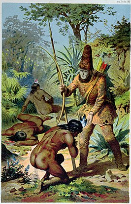 Robinson Crusoe en Vrijdag (Carl Offterdinger, ± 1880)