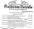 Speisekarte HO-Gaststätten Leipzig 08.03.1949 (Fragment)