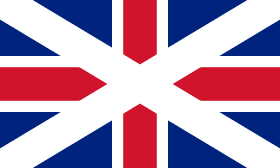 A Union Jack de 1606 na Escócia.