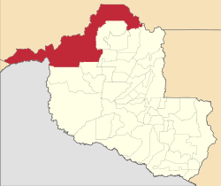 Location of Porto Velho in the State of Rondônia