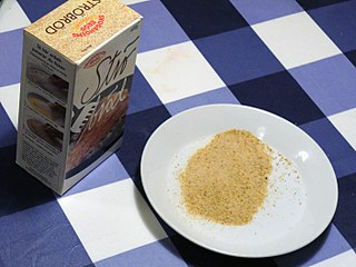 <span class="mw-page-title-main">Bread crumbs</span> Residue of dried bread