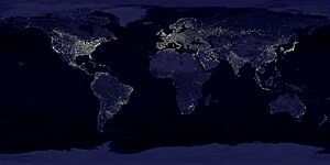 Earth at night