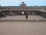 View of the entrance from inside Bent's Old Fort