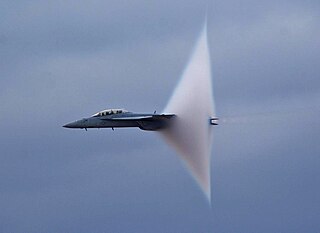 <span class="mw-page-title-main">Vapor cone</span> Condensation pattern in transonic flight