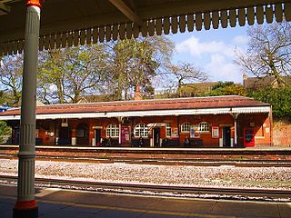 Farnborough (Main) railway station station serving the town of Farnborough in Hampshire, England