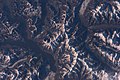 Knick im Tal bei Bellinzona, Maggadinoebene und Berge, Alps, the valley and a view to Lake Como.