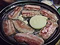 한국어: 삼겹살 English: Samgyeopsal