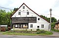 Čeština: Hrázděný dům u hlavní silnice v Medonosech English: Half-timbered house in Medonosy, Czech Republic