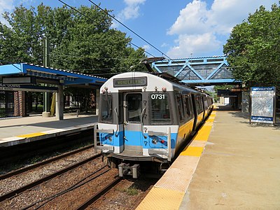 Suffolk Downs station, a typical station outside the downtown core