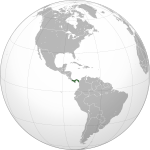 Panama (orthographic projection)