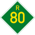 Provincial route R80 shield