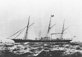 het schip rond 1890