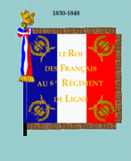 Drapeau de 1830 à 1848 (avers)