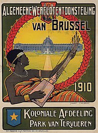 Affiche de l'exposition coloniale de 1910.