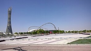 Aspire Park and Aspire Tower a part of the Aspire zone.